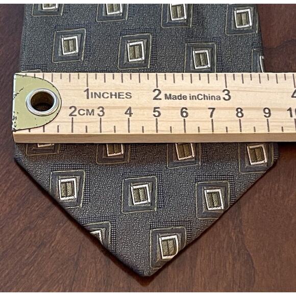 Villa Bolgheri For Mark Shale 100% Silk Men’s Neck Tie Made In Italy - Picture 4 of 9